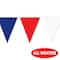 Beistle 120ft. Red, White & Blue Pennant Banner